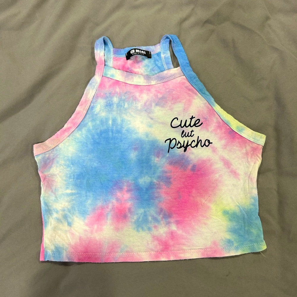 iHeartRaves crop top “cute but psycho”